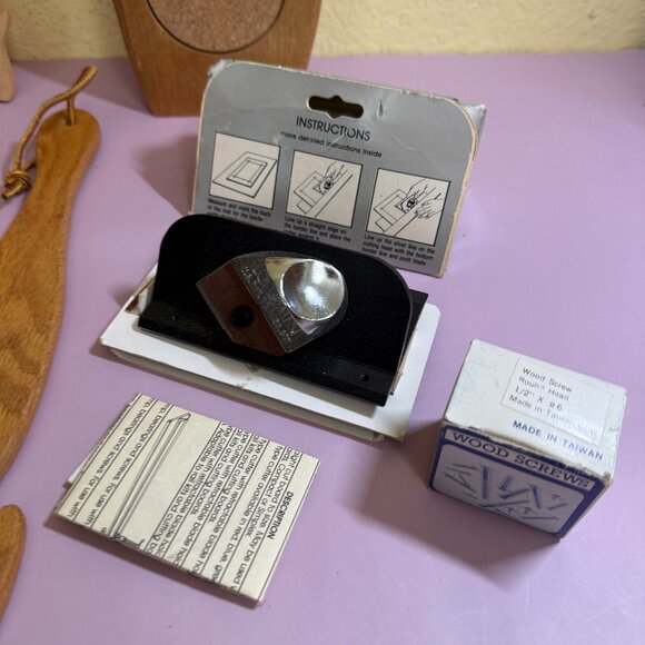 Assortment of Wooden Templates for Crafts Project Matt Cutter, Brass Screws, etc - Picture 5 of 9